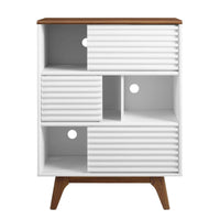 Grana Three-Tier Display Storage Cabinet Stand