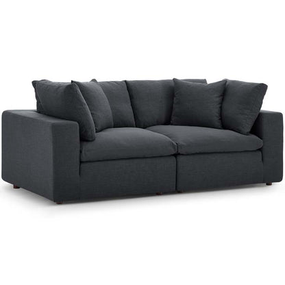 Commix Down Filled Overstuffed 2 Piece Sectional Sofa Set - living-essentials