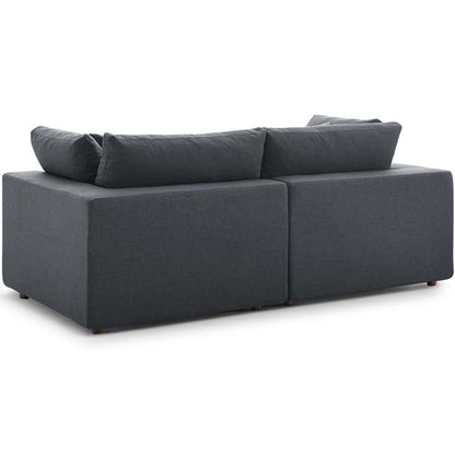 Commix Down Filled Overstuffed 2 Piece Sectional Sofa Set - living-essentials