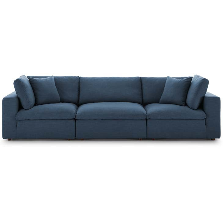 Commix Down Filled Overstuffed 3 Piece Sectional Sofa Set - living-essentials