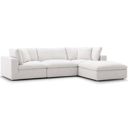 Commix Down Filled Overstuffed 4 Piece Sectional Sofa Set - living-essentials