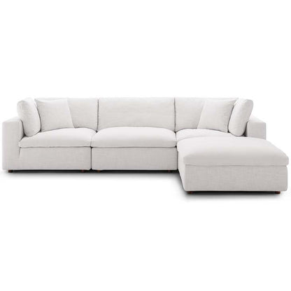 Commix Down Filled Overstuffed 4 Piece Sectional Sofa Set - living-essentials