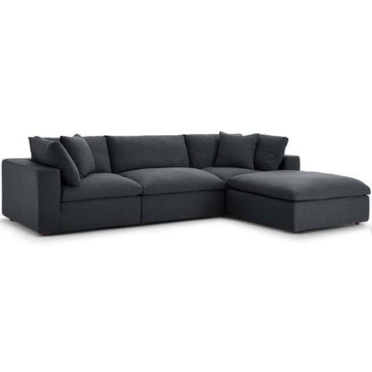 Commix Down Filled Overstuffed 4 Piece Sectional Sofa Set - living-essentials