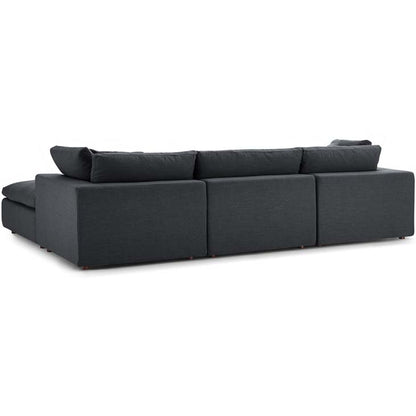 Commix Down Filled Overstuffed 4 Piece Sectional Sofa Set - living-essentials
