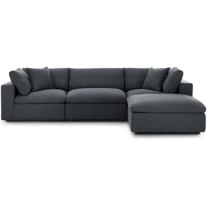 Commix Down Filled Overstuffed 4 Piece Sectional Sofa Set - living-essentials