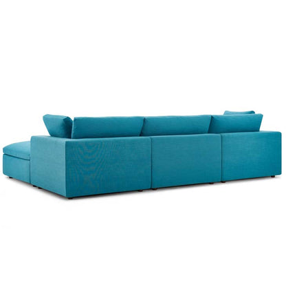 Commix Down Filled Overstuffed 4 Piece Sectional Sofa Set - living-essentials