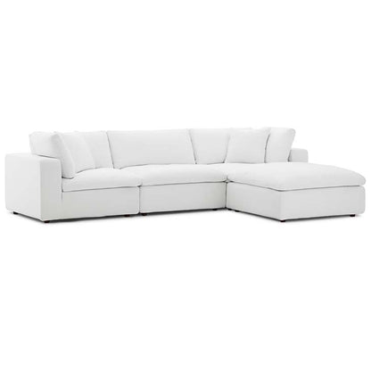 Commix Down Filled Overstuffed 4 Piece Sectional Sofa Set - living-essentials