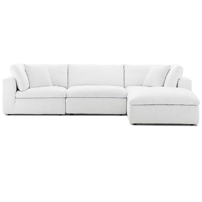 Commix Down Filled Overstuffed 4 Piece Sectional Sofa Set - living-essentials