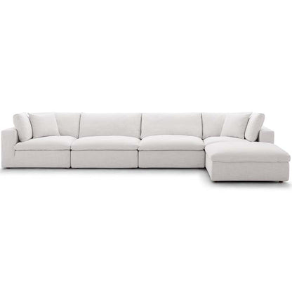 Commix Down Filled Overstuffed 5 Piece Sectional Sofa Set - living-essentials