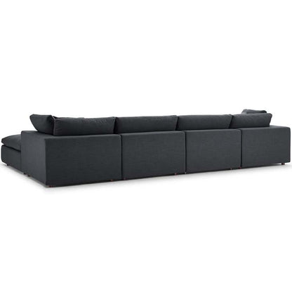 Commix Down Filled Overstuffed 5 Piece Sectional Sofa Set - living-essentials