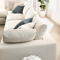 Connie Down Filled Overstuffed 5 Piece Sectional Sofa Set