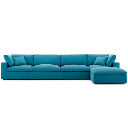 Commix Down Filled Overstuffed 5 Piece Sectional Sofa Set - living-essentials