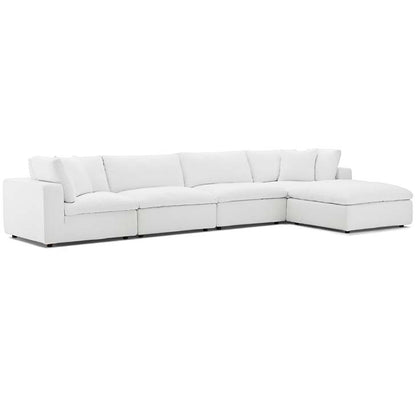 Commix Down Filled Overstuffed 5 Piece Sectional Sofa Set - living-essentials
