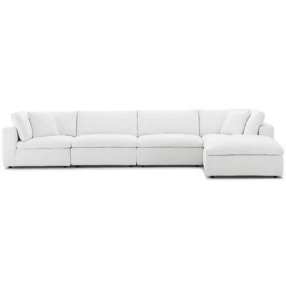 Commix Down Filled Overstuffed 5 Piece Sectional Sofa Set - living-essentials