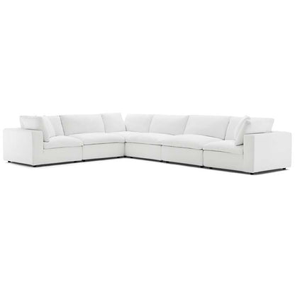 Commix Down Filled Overstuffed 6 Piece Sectional Sofa Set - living-essentials