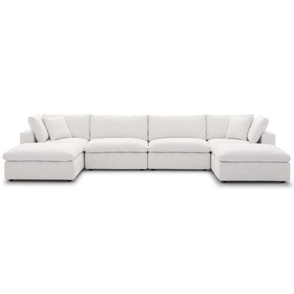 Commix Down Filled Overstuffed 6 Piece Sectional Sofa Set - living-essentials