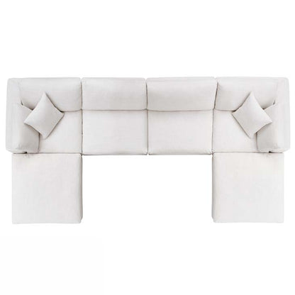 Commix Down Filled Overstuffed 6 Piece Sectional Sofa Set - living-essentials