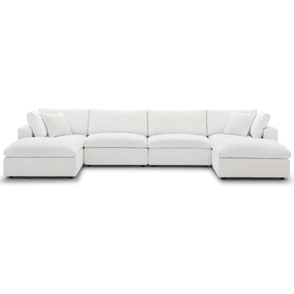 Commix Down Filled Overstuffed 6 Piece Sectional Sofa Set - living-essentials