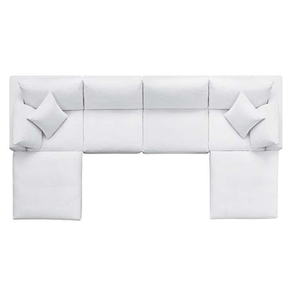 Commix Down Filled Overstuffed 6 Piece Sectional Sofa Set - living-essentials
