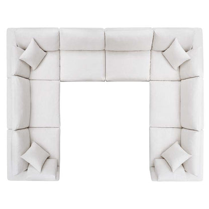 Commix Down Filled Overstuffed 8 Piece Sectional Sofa Set - living-essentials