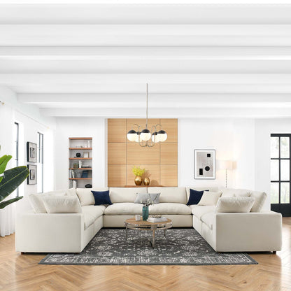 Connie Down Filled Overstuffed 8-Piece Sectional Sofa