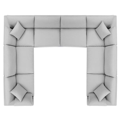 Connie Down Filled Overstuffed 8-Piece Sectional Sofa