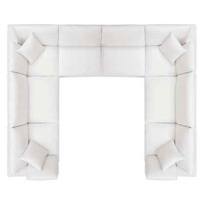 Connie Down Filled Overstuffed 8-Piece Sectional Sofa