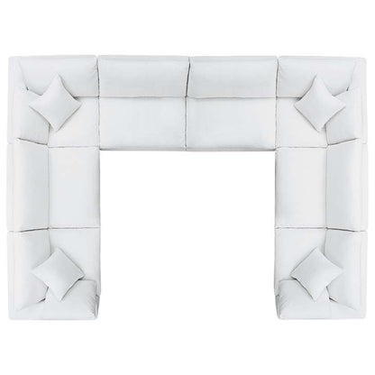 Commix Down Filled Overstuffed 8 Piece Sectional Sofa Set - living-essentials