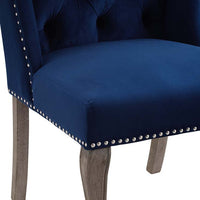 Apprise French Vintage Dining Performance Velvet Side Chair - living-essentials