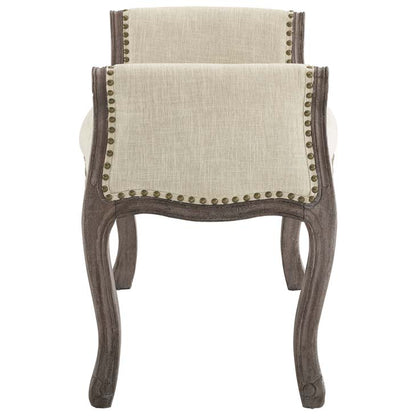 Avail Vintage French Upholstered Fabric Bench - living-essentials