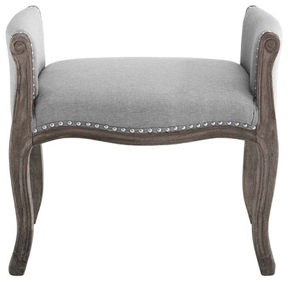 Avail Vintage French Upholstered Fabric Bench - living-essentials