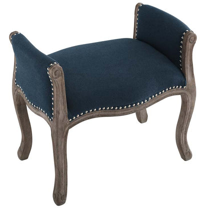 Avail Vintage French Upholstered Fabric Bench - living-essentials