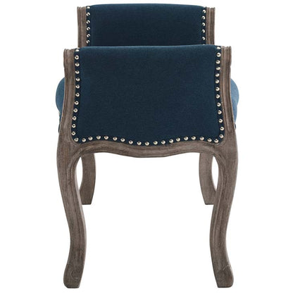 Avail Vintage French Upholstered Fabric Bench - living-essentials