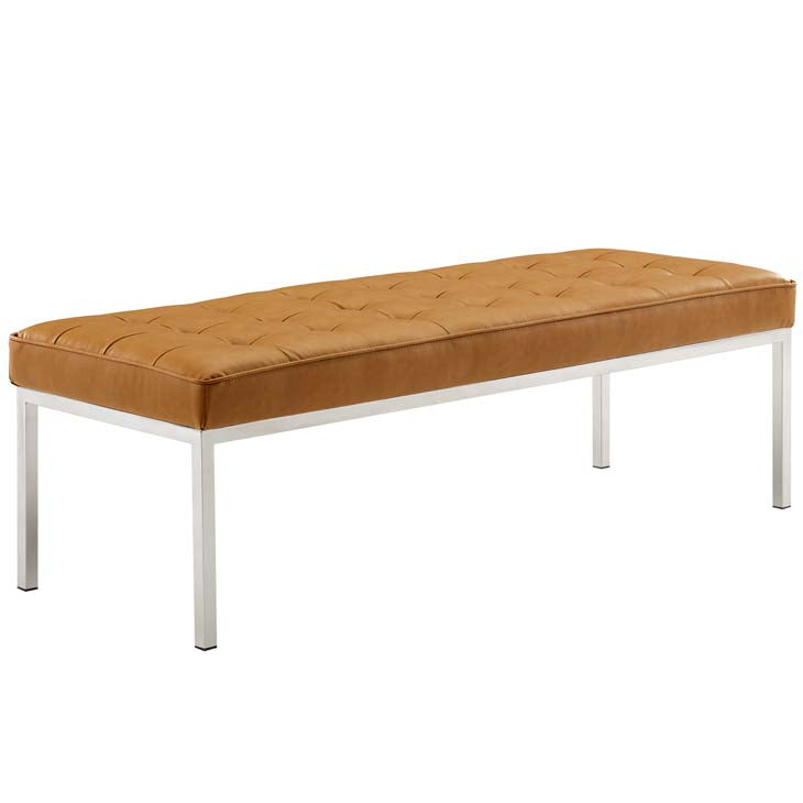 Knoll Style Bench in Tan - living-essentials