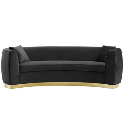 Resolute Curved Performance Velvet Sofa - living-essentials