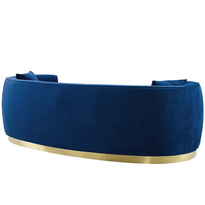 Resolute Curved Performance Velvet Sofa - living-essentials