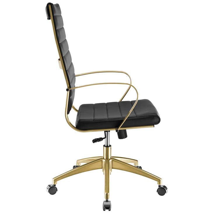 Swing Gold Stainless Steel Highback Office Chair - living-essentials