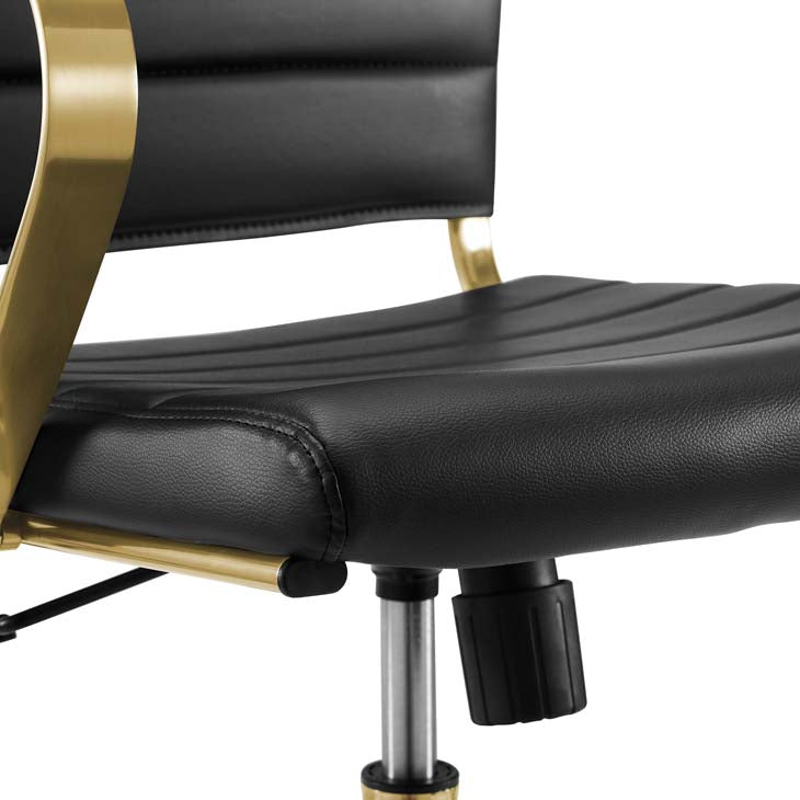 Swing Gold Stainless Steel Midback Office Chair - living-essentials