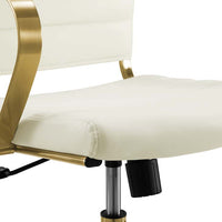 Swing Gold Stainless Steel Midback Office Chair - living-essentials