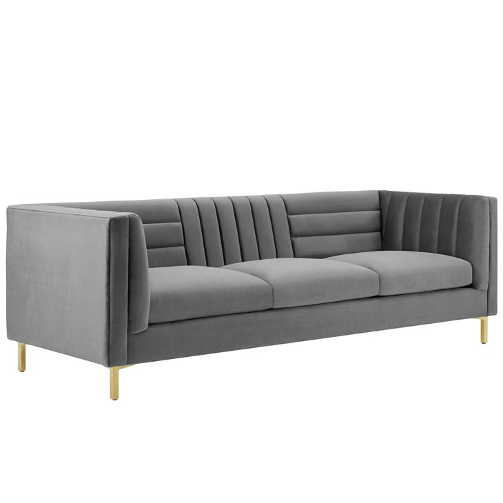 Ethan Tufted Performance Velvet Sofa - living-essentials