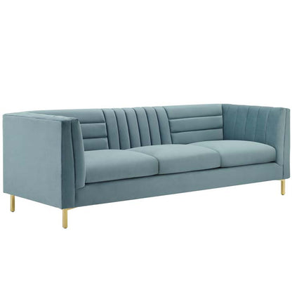 Ethan Tufted Performance Velvet Sofa - living-essentials