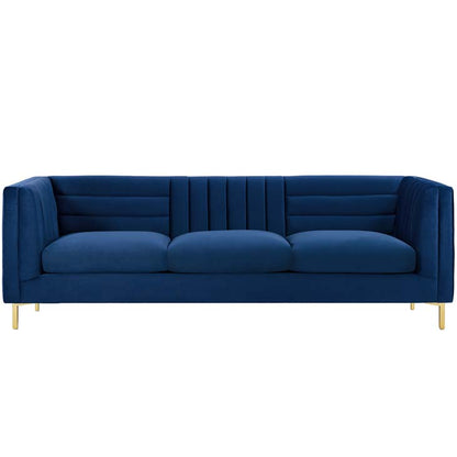 Ethan Tufted Performance Velvet Sofa - living-essentials
