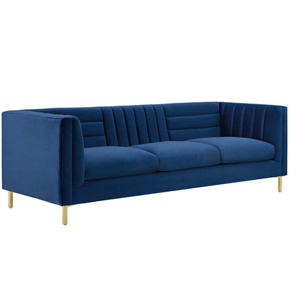 Ethan Tufted Performance Velvet Sofa - living-essentials