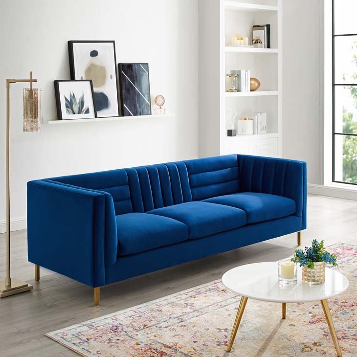 Ethan Tufted Performance Velvet Sofa - living-essentials