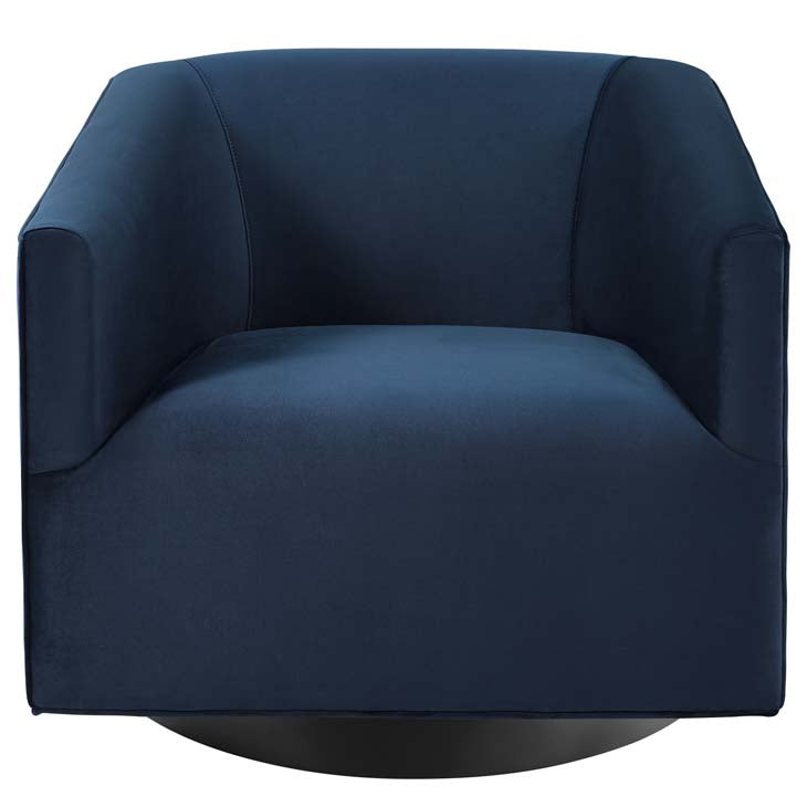 Twiddle Accent Lounge Performance Velvet Swivel Chair - living-essentials
