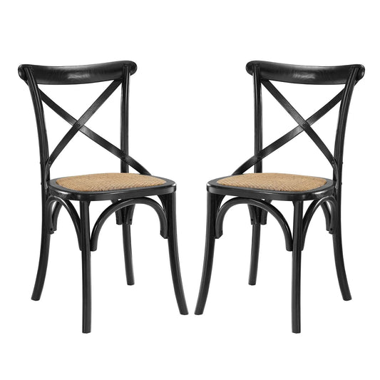 Gear Black Dining Side Chair Set of 2