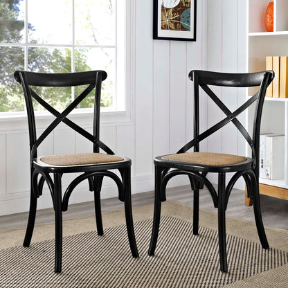 Gear Black Dining Side Chair Set of 2