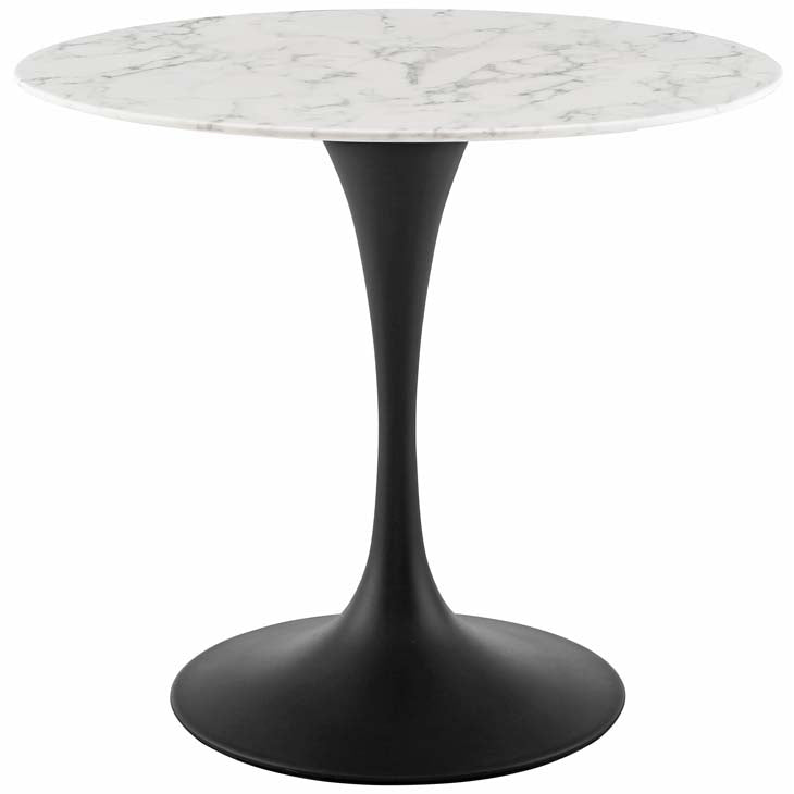 Tulip 36" Round Artificial Marble Dining Table - living-essentials