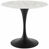 Tulip 36" Round Artificial Marble Dining Table - living-essentials