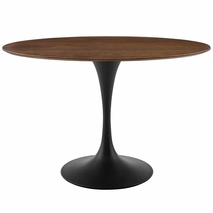 Tulip 48" Oval Walnut Dining Table - living-essentials